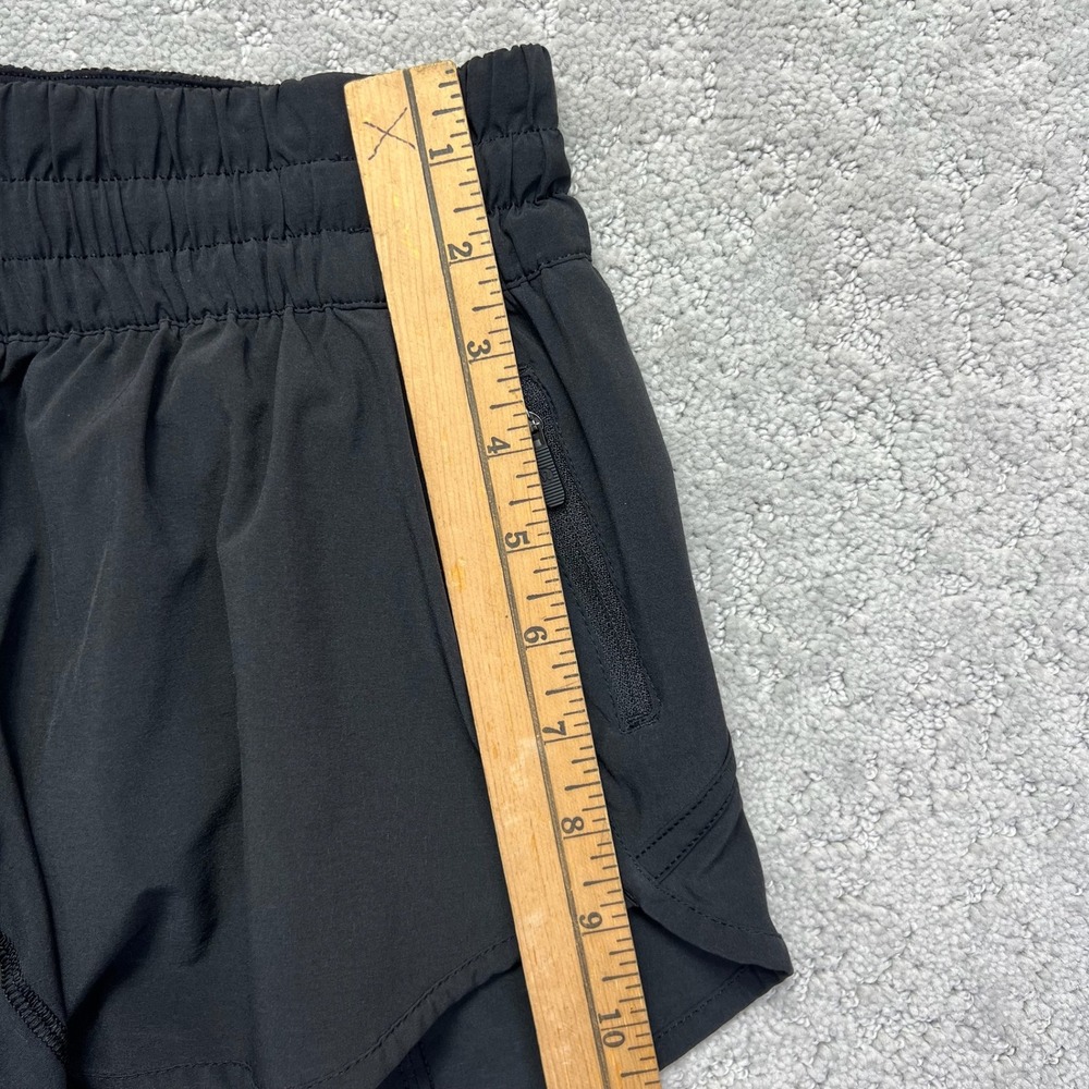 Lululemon Tracker Shorts Womens Size 6 Black V 4" Active Running Gym Lined - Picture 11 of 14